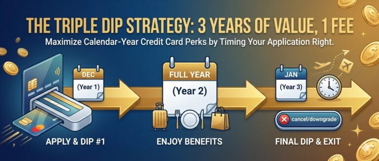infographic how to triple dip annual credit card benefits and the best time other than apply for a new card